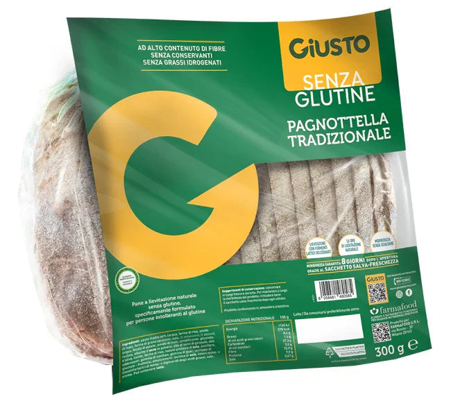 GIUSTO SENZA GLUTINE PAGNOTTELLA 300 G - Farmaspeed