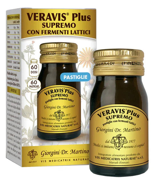 VERAVIS PLUS SUPREMO 60 PASTIGLIE FERMENTI LATTICI - Farmaspeed