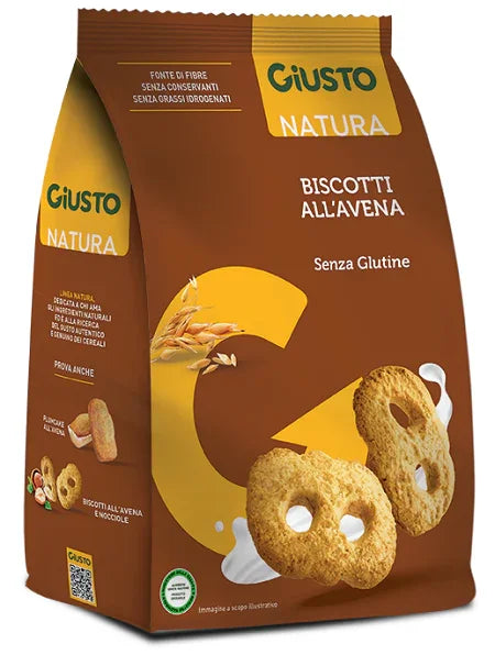 GIUSTO SENZA GLUTINE BISCOTTI AVENA 250 G - Farmaspeed