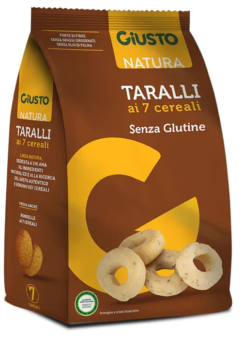 GIUSTO SENZA GLUTINE TARALLI 7 CEREALI 175 G - Farmaspeed