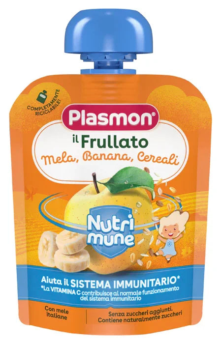 PLASMON NUTRI-MUNE MELA/BANANA/CEREALI 85 G - Farmaspeed