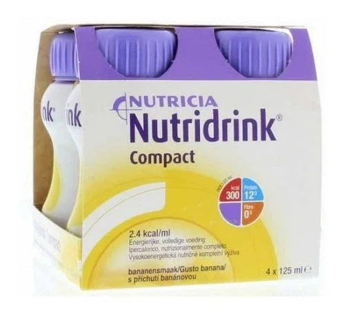 NUTRICIA NUTRIDRINK COMPACT GUSTO BANANA 4 BOTTIGLIE DA 125 ML - Farmaspeed