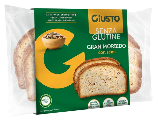 GIUSTO SENZA GLUTINE GRAN MORBIDO SEMI 300 G - Farmaspeed