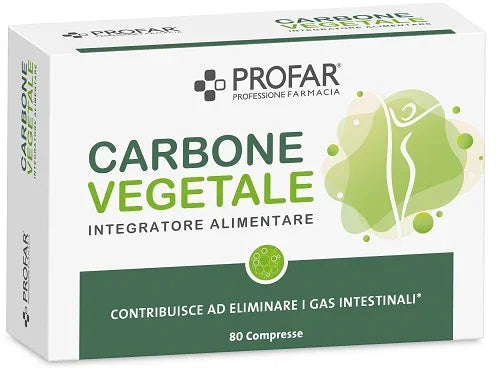 PROFAR CARBONE VEGETALE 80 COMPRESSE - Farmaspeed