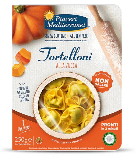 PIACERI MEDITERRANEI TORTELLONI ZUCCA 250 G - Farmaspeed