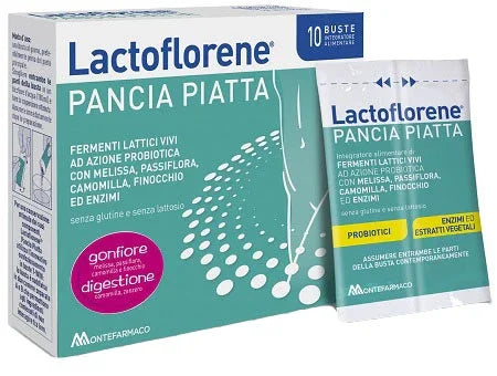 LACTOFLORENE PANCIA PIATTA 10 BUSTINE - Farmaspeed