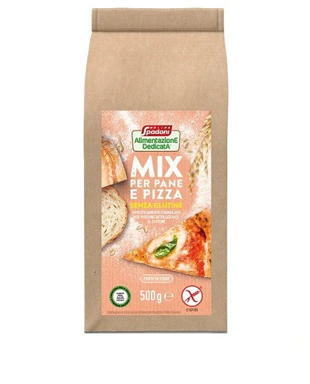 ALIMENTAZIONE DEDICATA MIX PANE E PIZZA SENZA GLUTINE 500 G - Farmaspeed