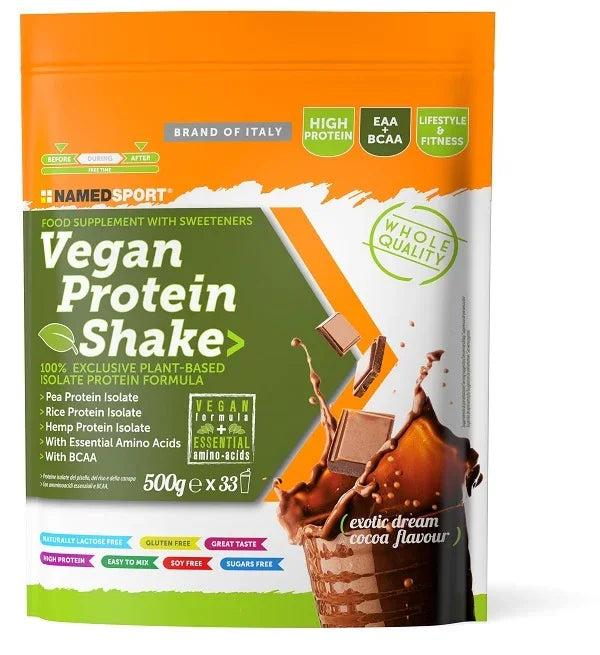 VEGAN PROTEIN SHAKE EXOTIC DREAM COCOA 500 G - Farmaspeed