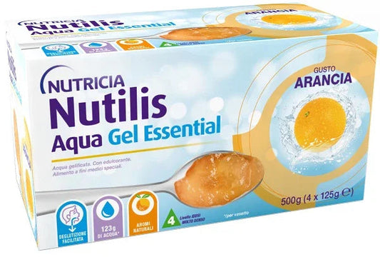 NUTILIS AQUA GEL ARANCIA 4 PEZZI DA 125 G - Farmaspeed