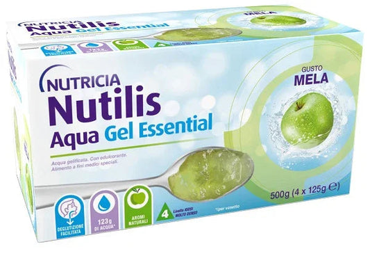 NUTILIS AQUA GEL MELA 4 PEZZI DA 125 G - Farmaspeed