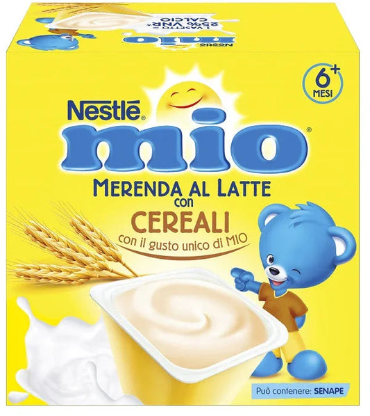 MIO MERENDA AL LATTE CEREALI 4 PEZZI DA 100 G - Farmaspeed
