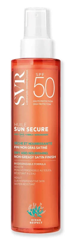 SUN SECURE HUILE SECHE SPF50+ NUOVA FORMULA 200 ML - Farmaspeed