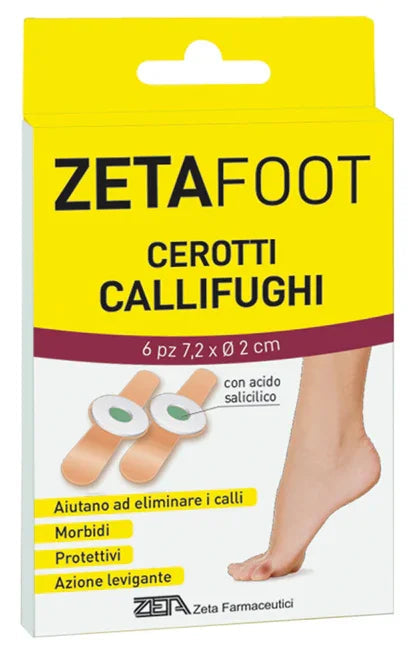 ZETAFOOT CEROTTO CALLIFUGO DISCHETTO CENTRALE 6 PEZZI - Farmaspeed