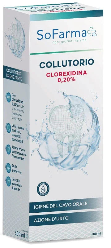 COLLUTORIO CLOREXIDINA 0,20% 200 ML SOFARMAPIU' - Farmaspeed