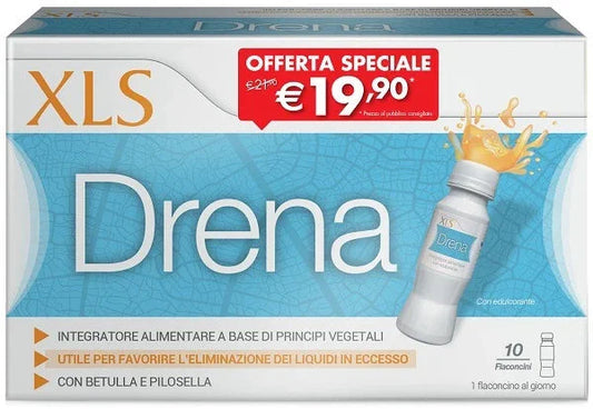 XLS DRENA 10 FLACONI DA 70 ML TAGLIO PREZZO - Farmaspeed