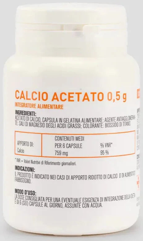CALCIO ACETATO 100 CAPSULE - Farmaspeed