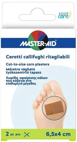CEROTTO CALLIFUGO MASTER-AID FOOTCARE RITAGLIABILE 64X40 MM 2 PEZZI B3 - Farmaspeed