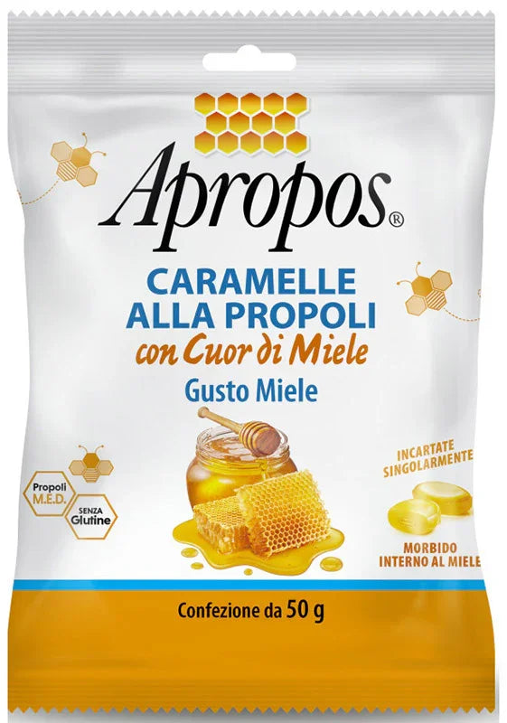 APROPOS CARAMELLE DURE MIELE CUOR DI MIELE 50 G - Farmaspeed