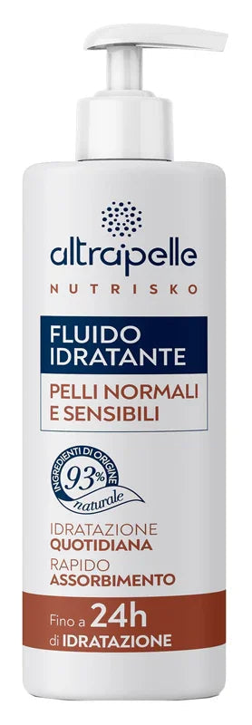 ALTRAPELLE NUTRISKO FLUIDO IDRATANTE PELLI NORMALI SENSIBILI 400 ML - Farmaspeed