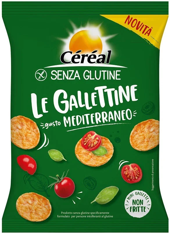 CEREAL SENZA GLUTINE GALLETTINE GUSTO MEDITERRANEO 70 G - Farmaspeed