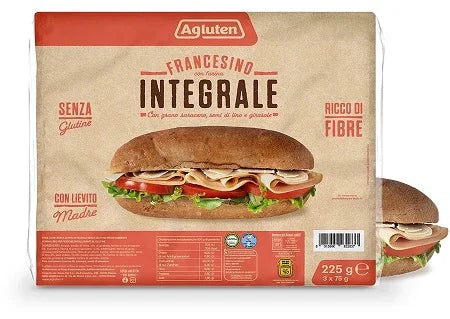 AGLUTEN FRANCESINO FARINA INTEGRALE 225 G - Farmaspeed