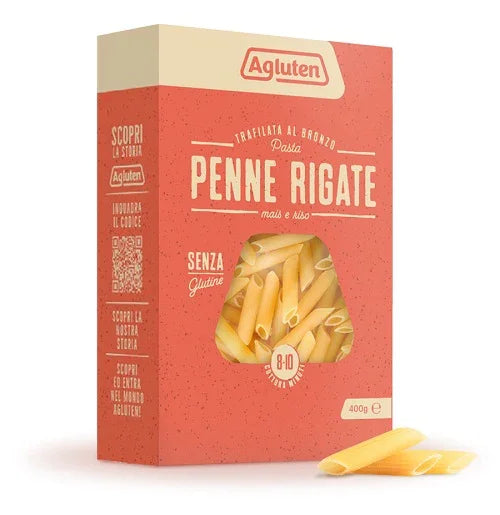 AGLUTEN PENNE RIGATE SENZA GLUTINE 400 G - Farmaspeed