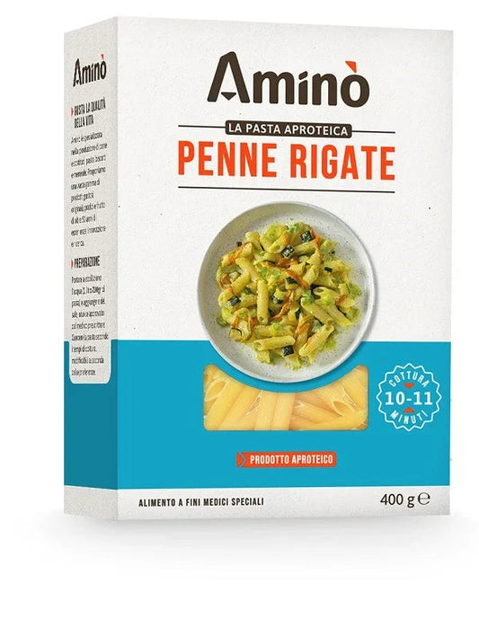 AMINO LA PASTA APROTEICA PENNE RIGATE 400 G - Farmaspeed