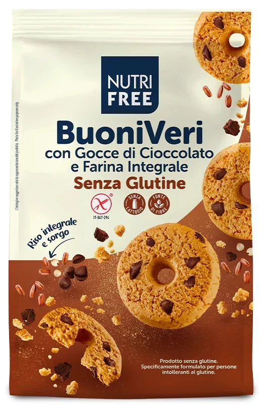 NUTRIFREE BUONI VERI CON GOCCE DI CIOCCOLATO 250 G - Farmaspeed