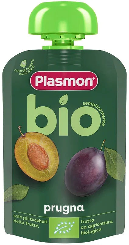 PLASMON PRUGNA BIO POUCHES 100 G - Farmaspeed