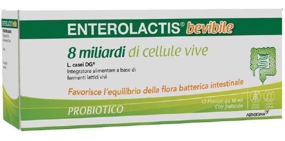 ENTEROLACTIS BEVIBILE 12 FLACONCINI X 10 ML - Farmaspeed