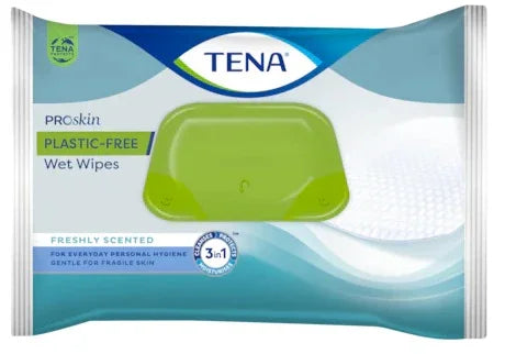 TENA WET WIPES PLASTIC FREE 48 PEZZI - Farmaspeed