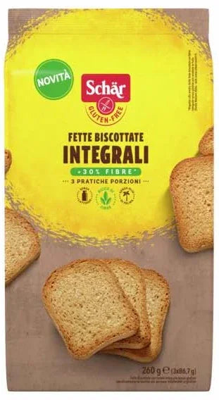 SCHAR FETTE BISCOTTATE INTEGRALI 260 G - Farmaspeed