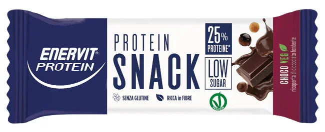 ENERVIT PROTEIN SNACK CHOCO VEG LOW SUGAR 33 G X 25 PEZZI - Farmaspeed