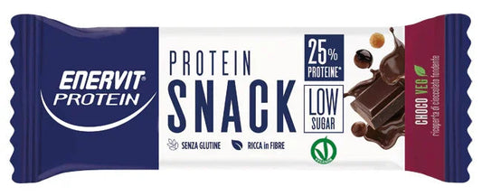 ENERVIT PROTEIN SNACK CHOCO VEG LOW SUGAR 33 G X 25 PEZZI - Farmaspeed