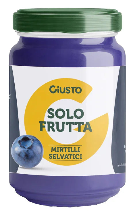 GIUSTO SOLO FRUTTA CONFETTURA MIRTILLI SELVATICI 220 G - Farmaspeed