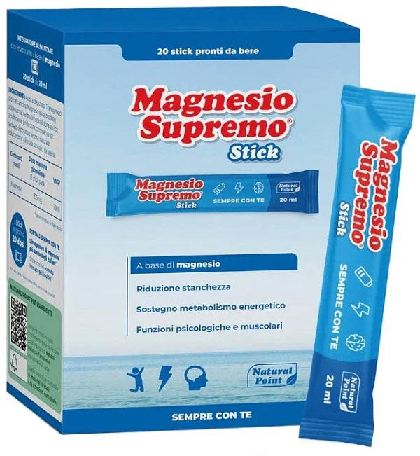 MAGNESIO SUPREMO 20 STICK DA 20 ML - Farmaspeed