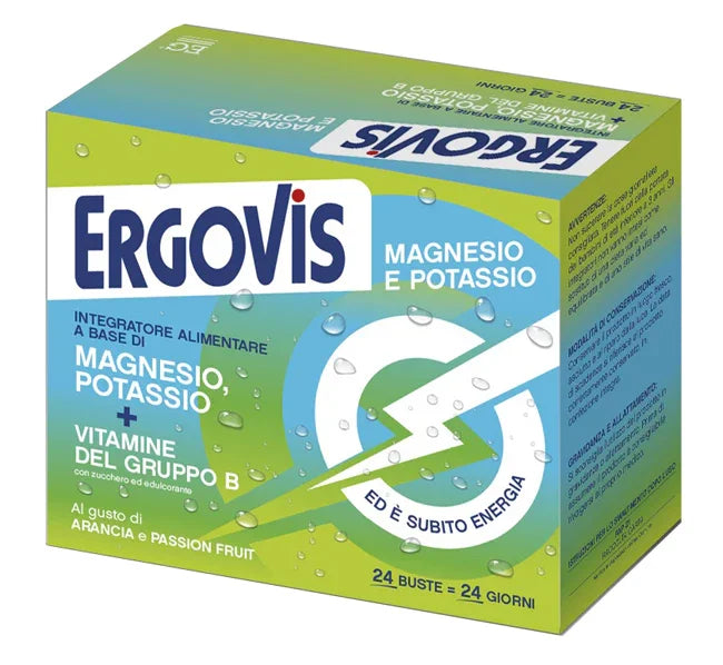 ERGOVIS MG+K VITAMINE B CON ZUCCHERO 24 BUSTINE - Farmaspeed