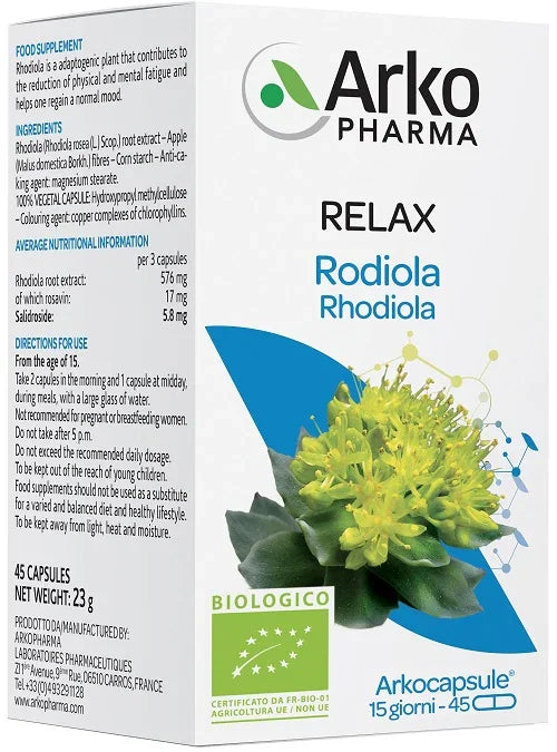 ARKOCAPSULE RODIOLA BIO 45 CAPSULE - Farmaspeed