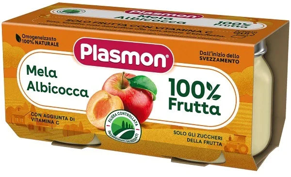 PLASMON OMOGENEIZZATO MELA ALBICOCCA 160 G - Farmaspeed