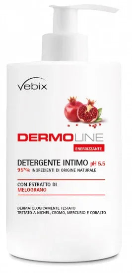 VEBIX DERMOLINE MELOGRANO DETERGENTE INTIMO 500 ML - Farmaspeed