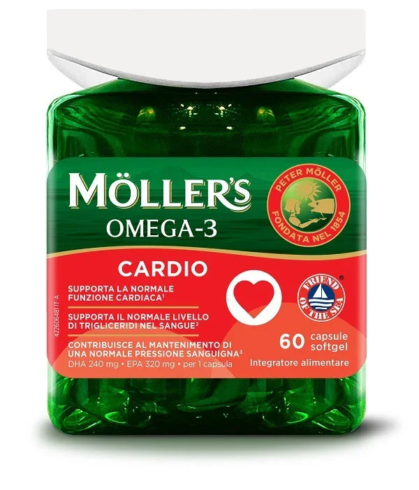 MOLLER'S OMEGA 3 CARDIO 60 CAPSULE - Farmaspeed
