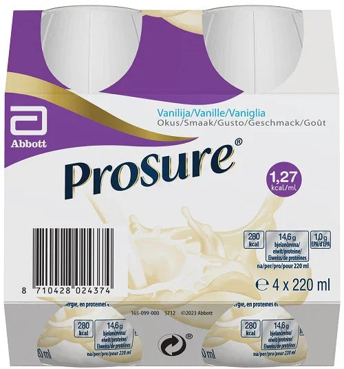 PROSURE VANILLA 4 BOTTIGLIE DA 220 ML - Farmaspeed
