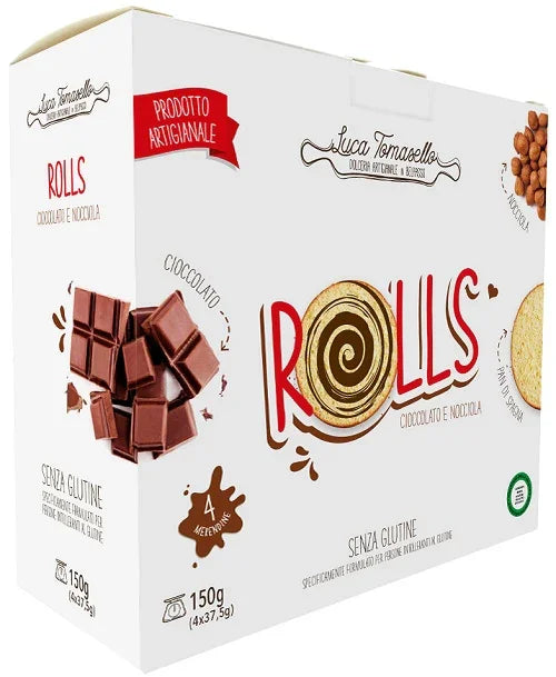 ROLLS MERENDINA CIOCCOLATO NOCCIOLA 150 G - Farmaspeed