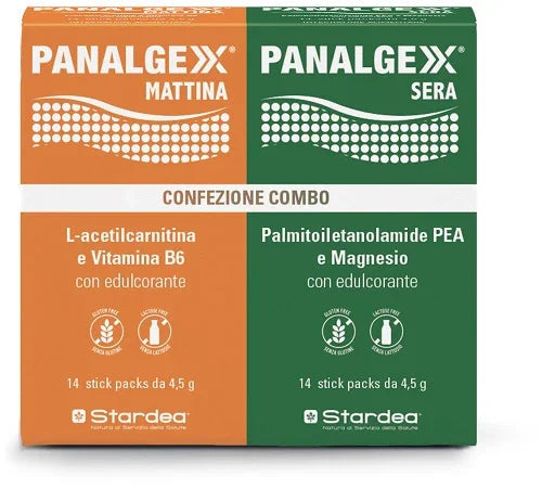 PANALGEXX MATTINA 14 STICKPACK + PANALGEXX SERA 14 STICKPACK CONFEZIONE COMBO - Farmaspeed