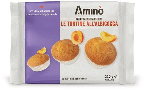 AMINO' LE TORTINE ALBICOCCA 4 PEZZI DA 52,5 G - Farmaspeed