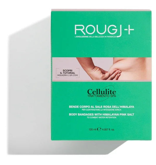 ROUGJ CELLULITE TRATTAMENTO SPA BENDE CORPO AL SALE ROSA DELL'HIMALAYA 2 PEZZI 120 ML - Farmaspeed