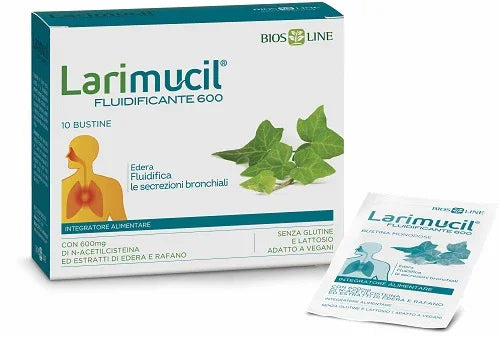LARIMUCIL FLUIDIFICANTE 600 10 BUSTINE - Farmaspeed