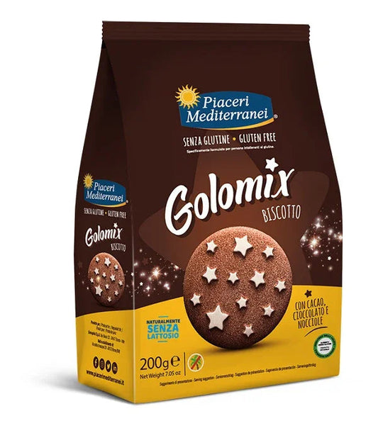 PIACERI MEDITERRANEI GOLOMIX BISCOTTO 200 G - Farmaspeed