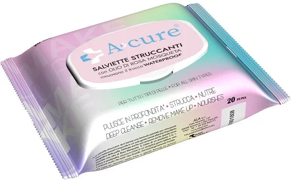 A+CURE SALVIETTA STRUCCANTE WATERPROOF 20 PEZZI POP-UP - Farmaspeed