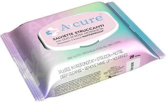 A+CURE SALVIETTA STRUCCANTE WATERPROOF 20 PEZZI POP-UP - Farmaspeed
